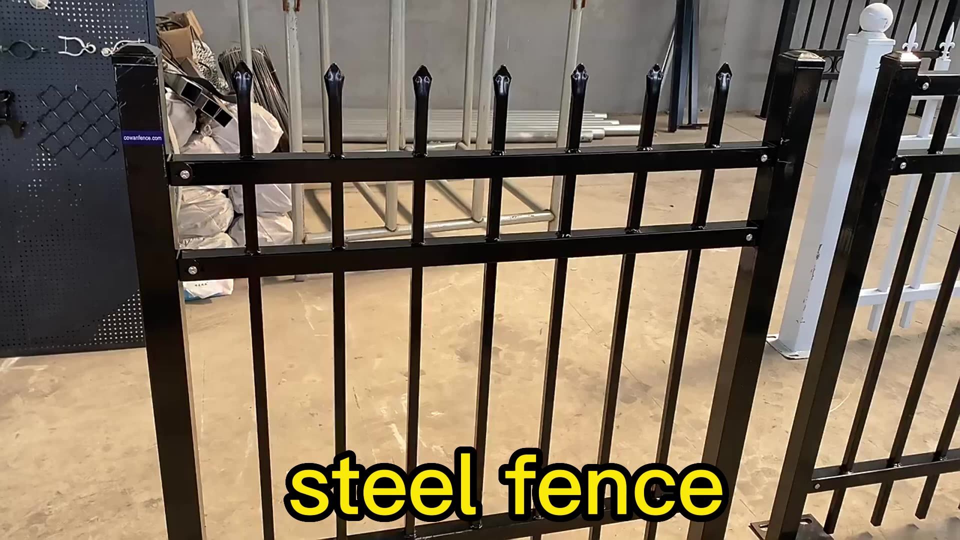 Simple Security Metal Garden Fence Grill Steel Boundary Wall Plate With