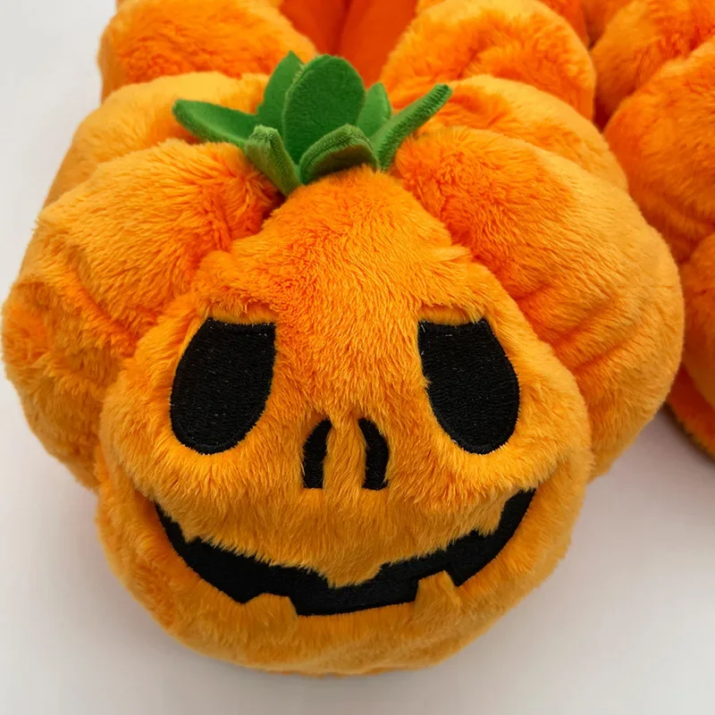 Спот кросс-нортчорborder Amazon Explosion Halloween Pumpkin Slippers Pumpkin Plush Slipper