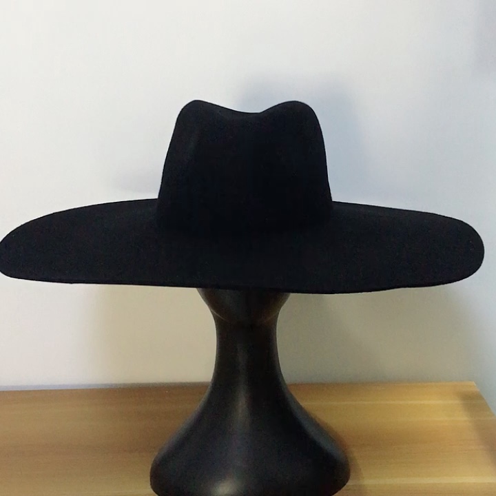 14.50cm Flat Wide Stiff Brim Cool Felt Fedora Hat Buy Vintage Fedora