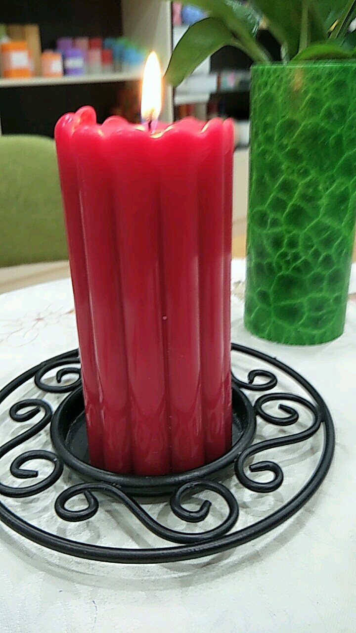 Aroma Colored Fluted Pillar Candle Wholesale /scented Flute Lighting Candles Buy Magic Light