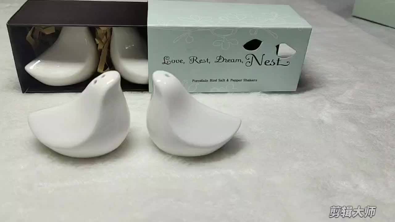 Ywbeyond High Quality Wedding Gifts Souvenirs Guests Dream Nest Love Birds Ceramic Salt And
