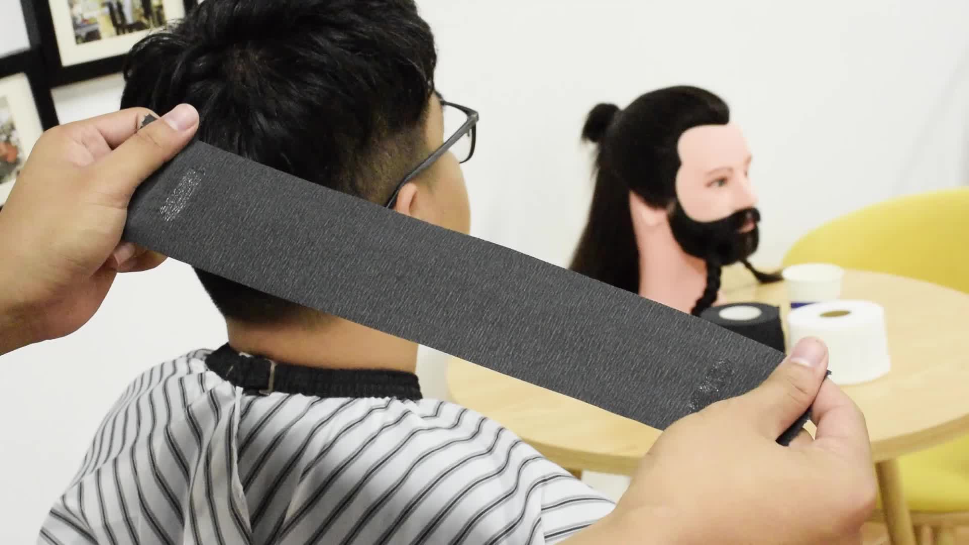 Salon Barber Disposable Black Neck Strips Roll Requires Neck Paper