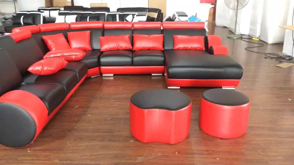 Elephant Living Room Sectional Recliner L Shaped Pure Buffalo Leather