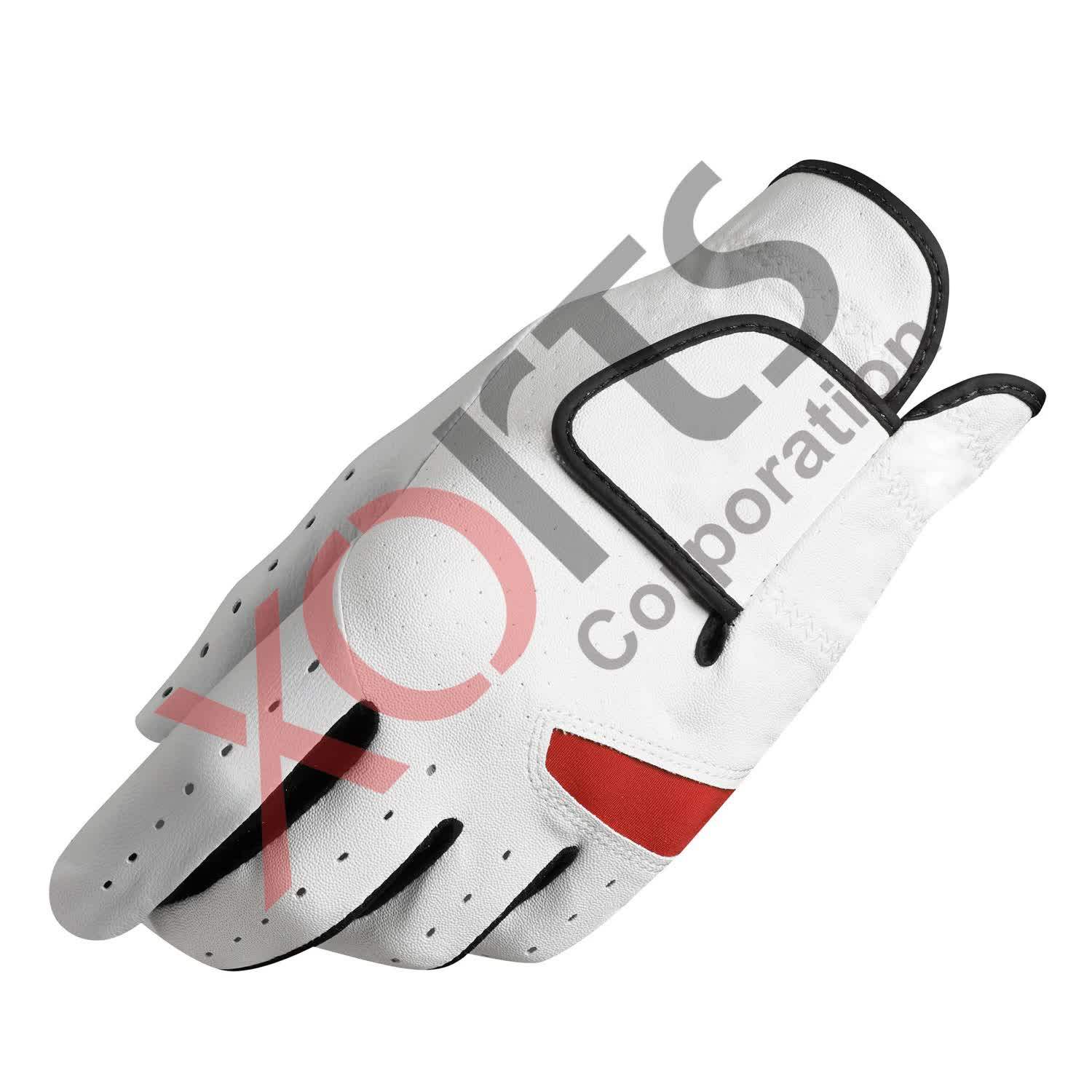 Right Hand Golf Glove Orange Grey Premium Leather Buy Golf Glove
