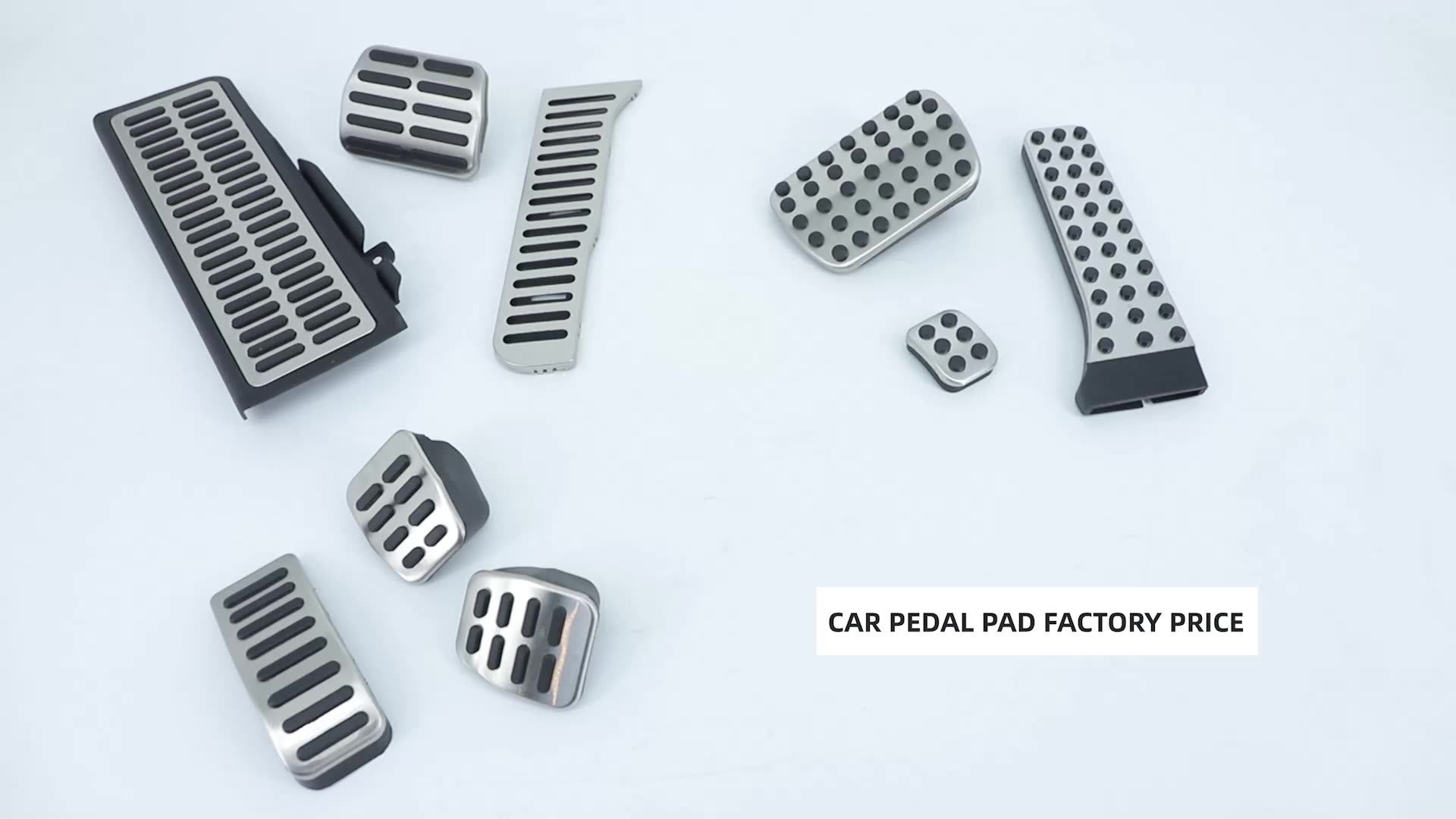 Aluminium Alloy Rubber Sport Accelerator Clutch Brake Foot Pedals Cover