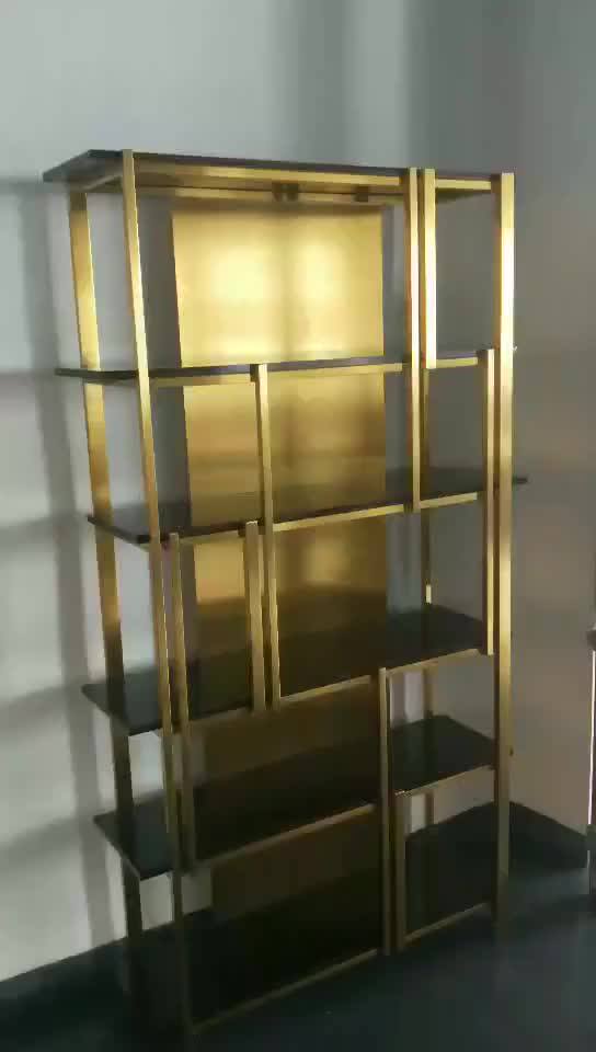 Stainless Steel Bookshelf Bookcase Storage Rack Display Stands