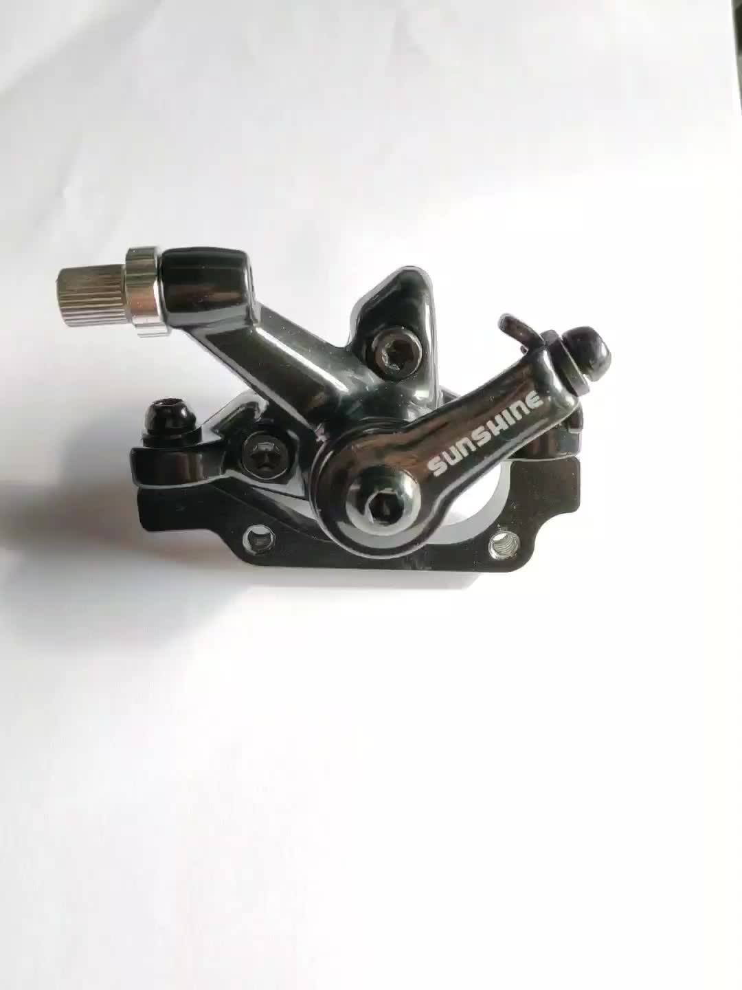 Mechanical Disc Brake Caliper With Brake Pads For Bicycle / Three