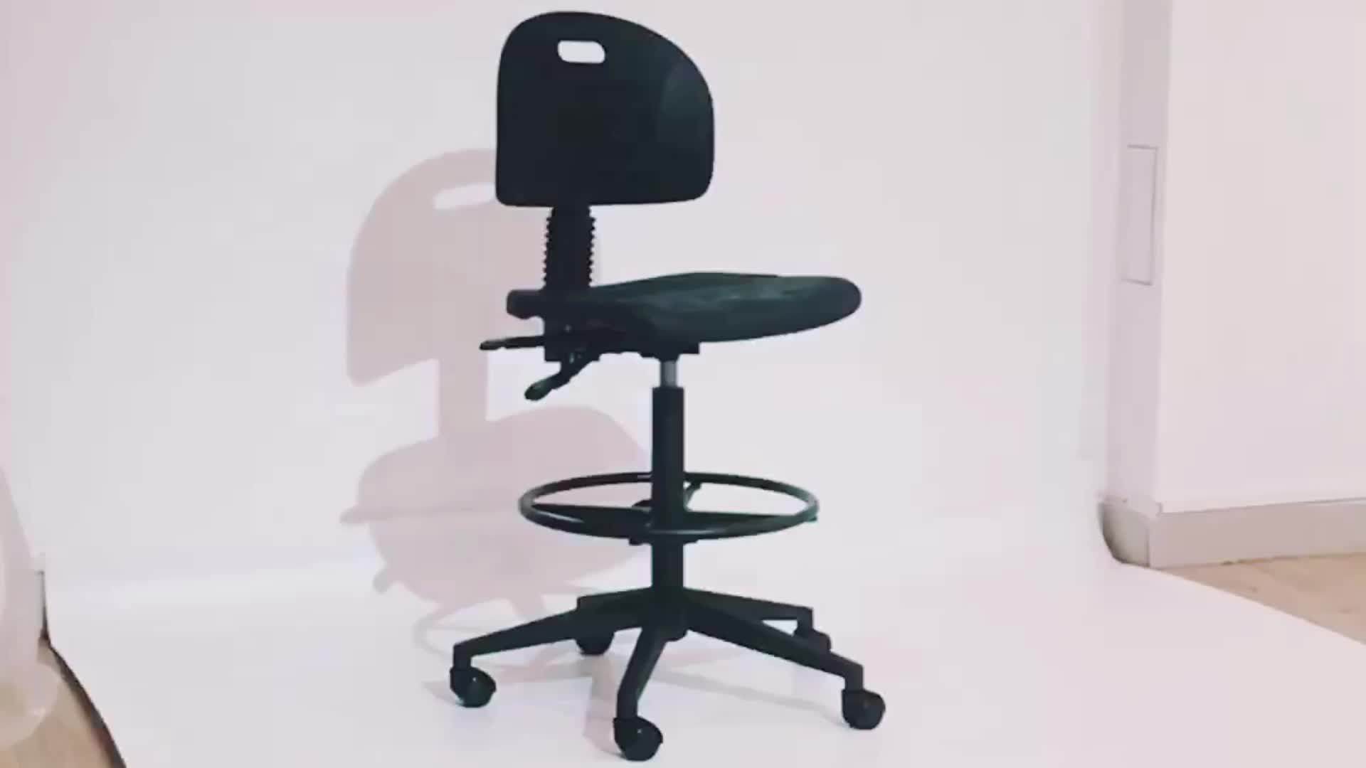 Antiskid Design Cleanroom Pu Esd Stainless Steel Leisure Chair With Pp