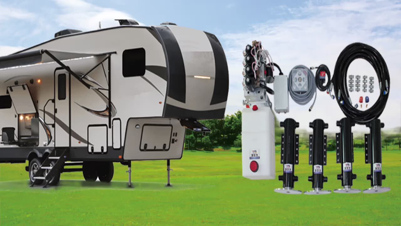 Rv Motorhomes Accessories Hydraulic System With Automatic Leveling