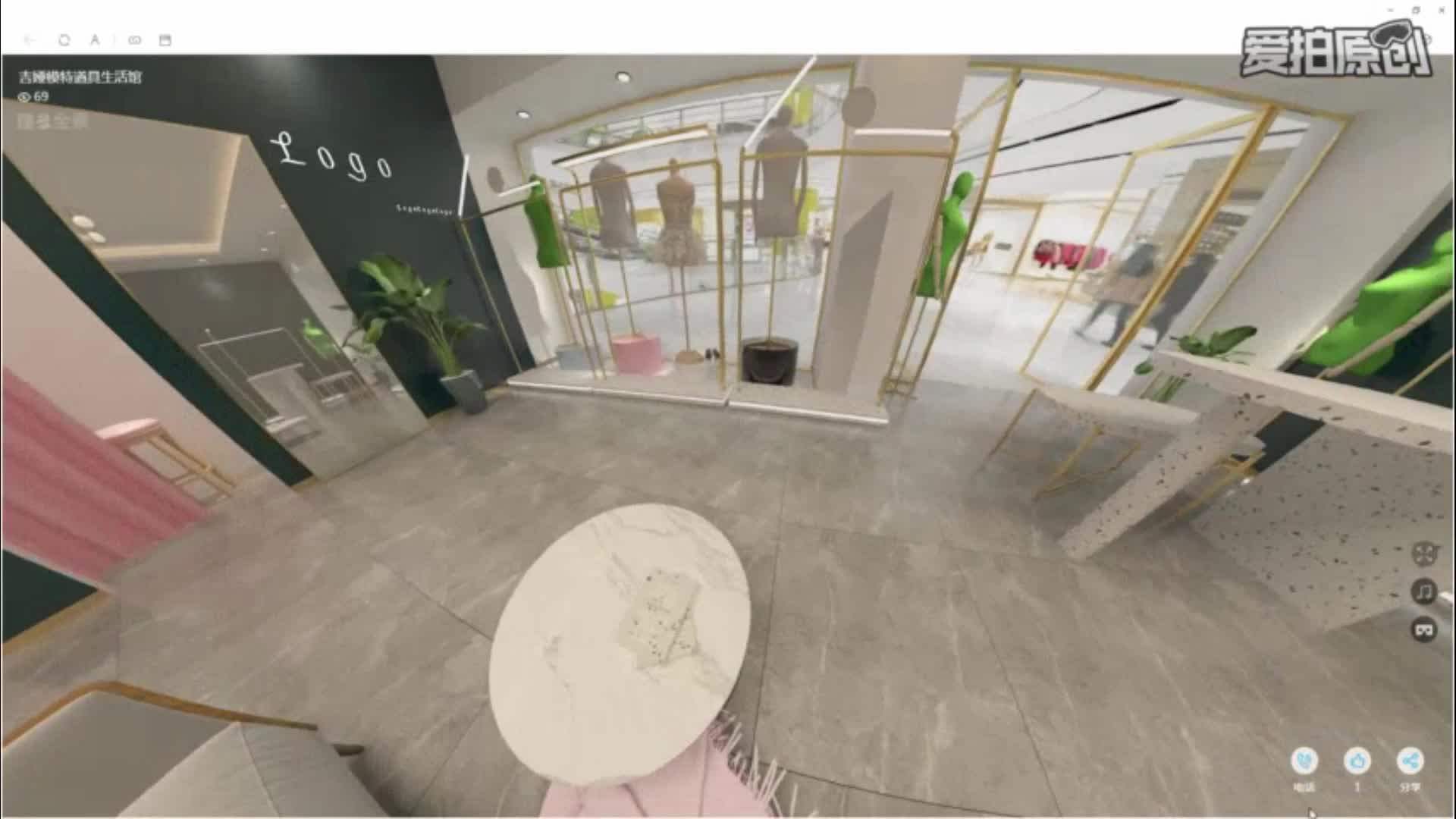 Gold Metal Clothes Stand Display Racks Clothing Store Display Rack With