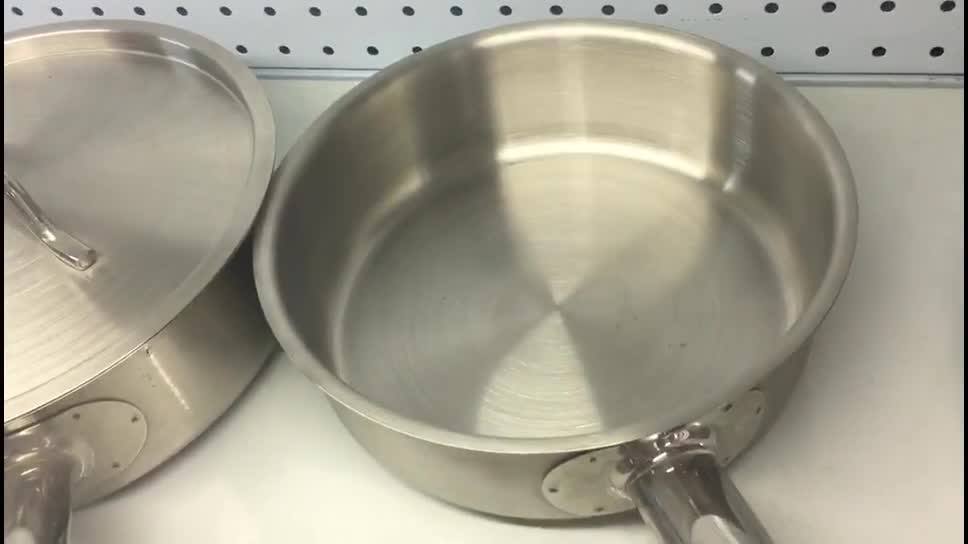 Restaurant And Hotel Use Pots And Pans With Induction Bottom For