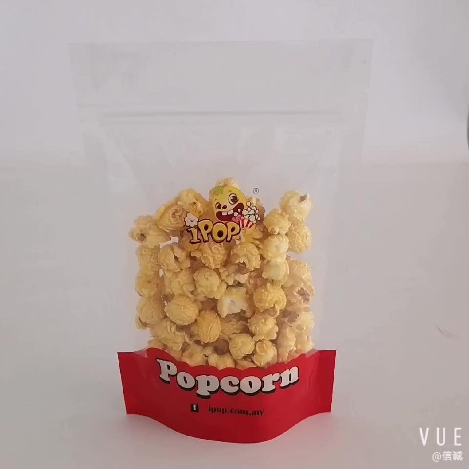 Clear Popcorn Stand Up Zipper Snack Bags For Packaging Buy Snack Bags