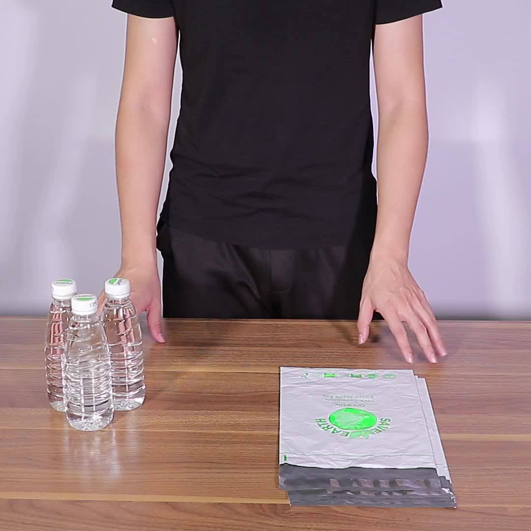 Luxury Custom Eco Friendly Printed Polymailer Black Clothing