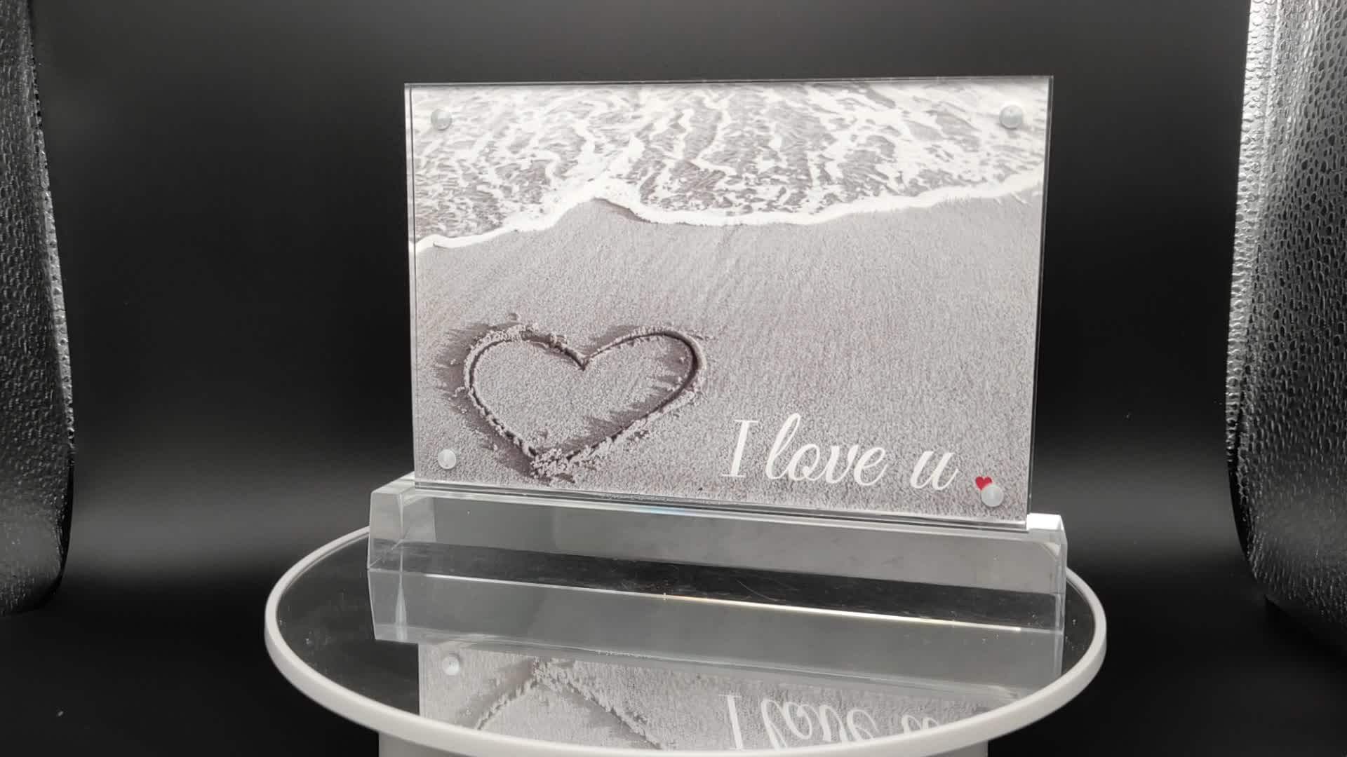 4x6 Clear Acrylic Curved Photo Frame Picture Frame Buy Acrylic
