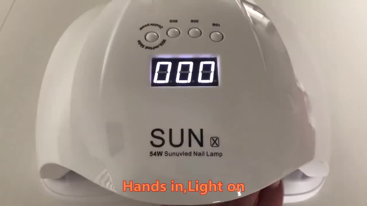 Faceshowes Sun X 54w Powerful Nail Dryer Uv Led Fast Curing Nail Lamp ...