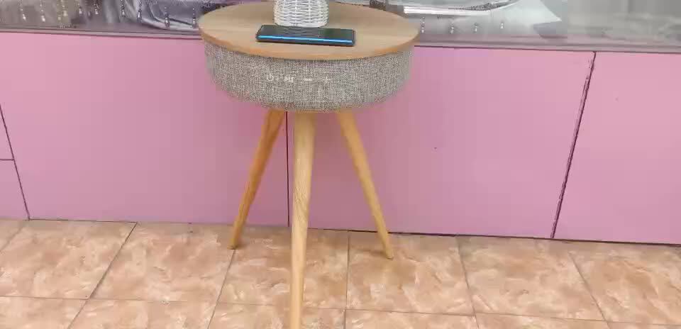Home Smart Table Speaker Hd Surround 360 Sound 6600mah Wireless Charger ...
