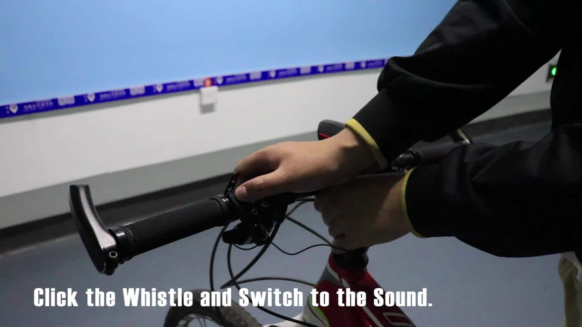 Super Bright Rechargeable Battery Bicycle Accessories Led Light With Horn Speak Light Buy