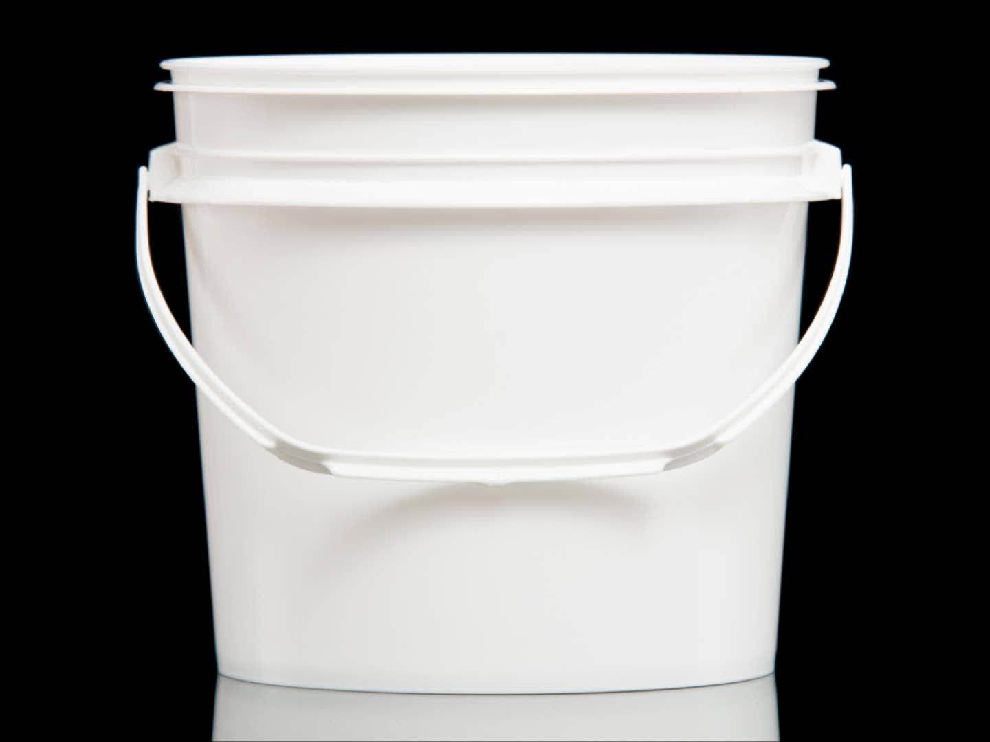 4 Liter Plastic Buckets With Tear Strip Lid Buy Food Bucket,1 Gallon