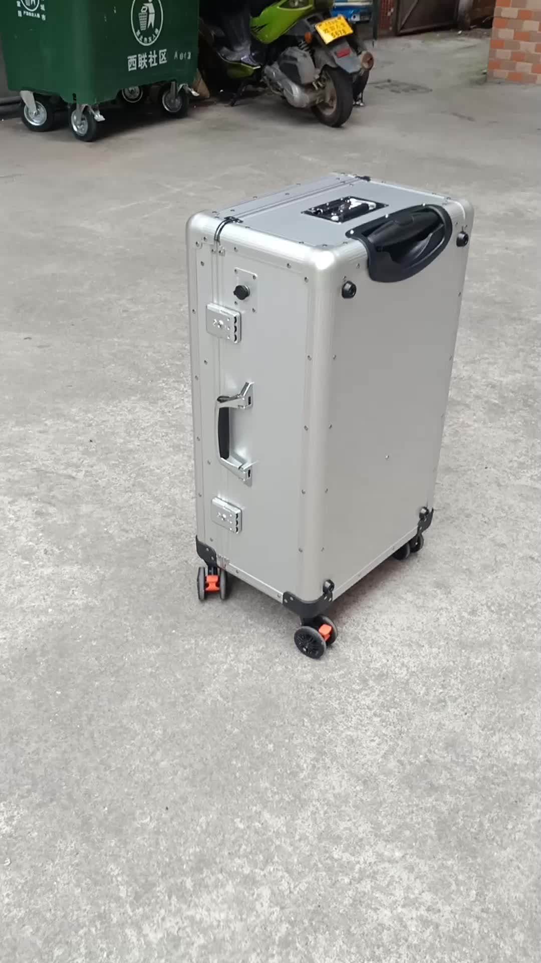 Hidden Folding Provide Design Suit Case Aluminum Travel Luggage Trolley