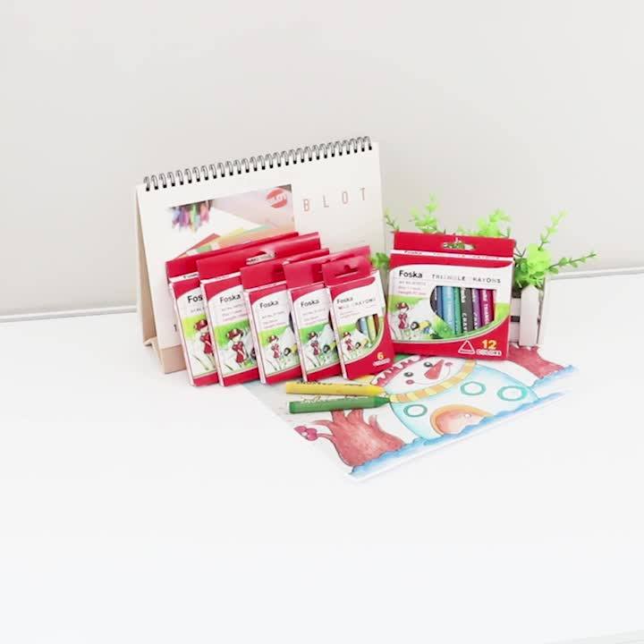 Foska Color Box Packing Good Quality Wax Crayon Buy Crayon,Wax Crayon