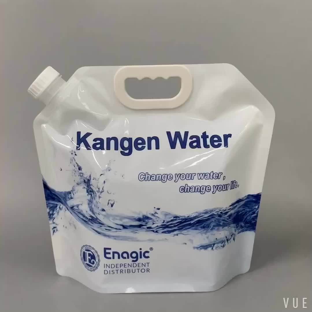 Custom Outdoor Bpa Free Plastic Reusable 5 Liter Kangen Water Bag For