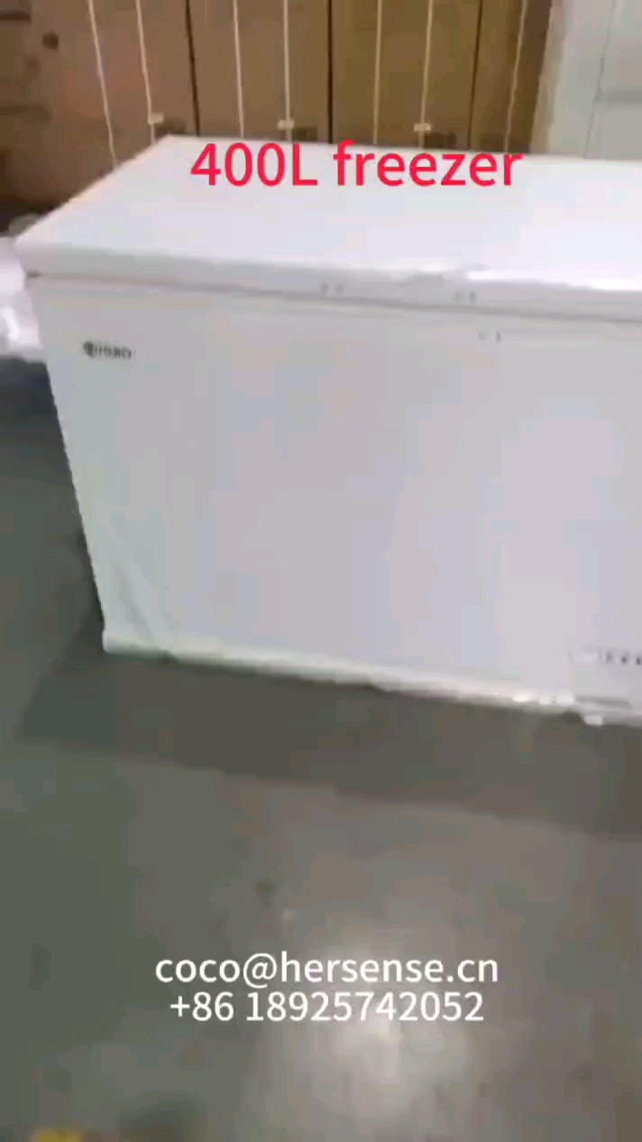 Haier Brand Home Appliance 400l Freezer Deep Refrigerator White Ice