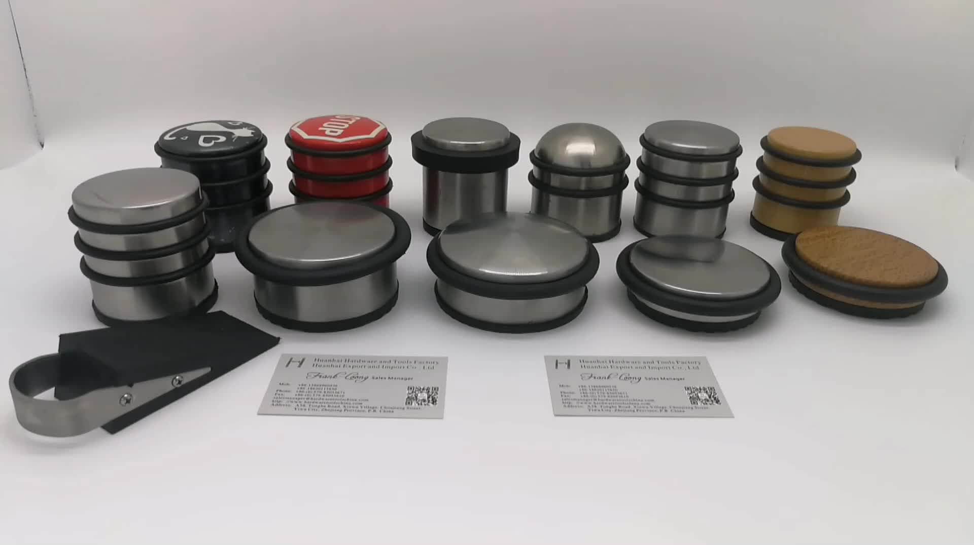 Floor Free Standing Round Door Stopper,Stainless Steel Doorstop With
