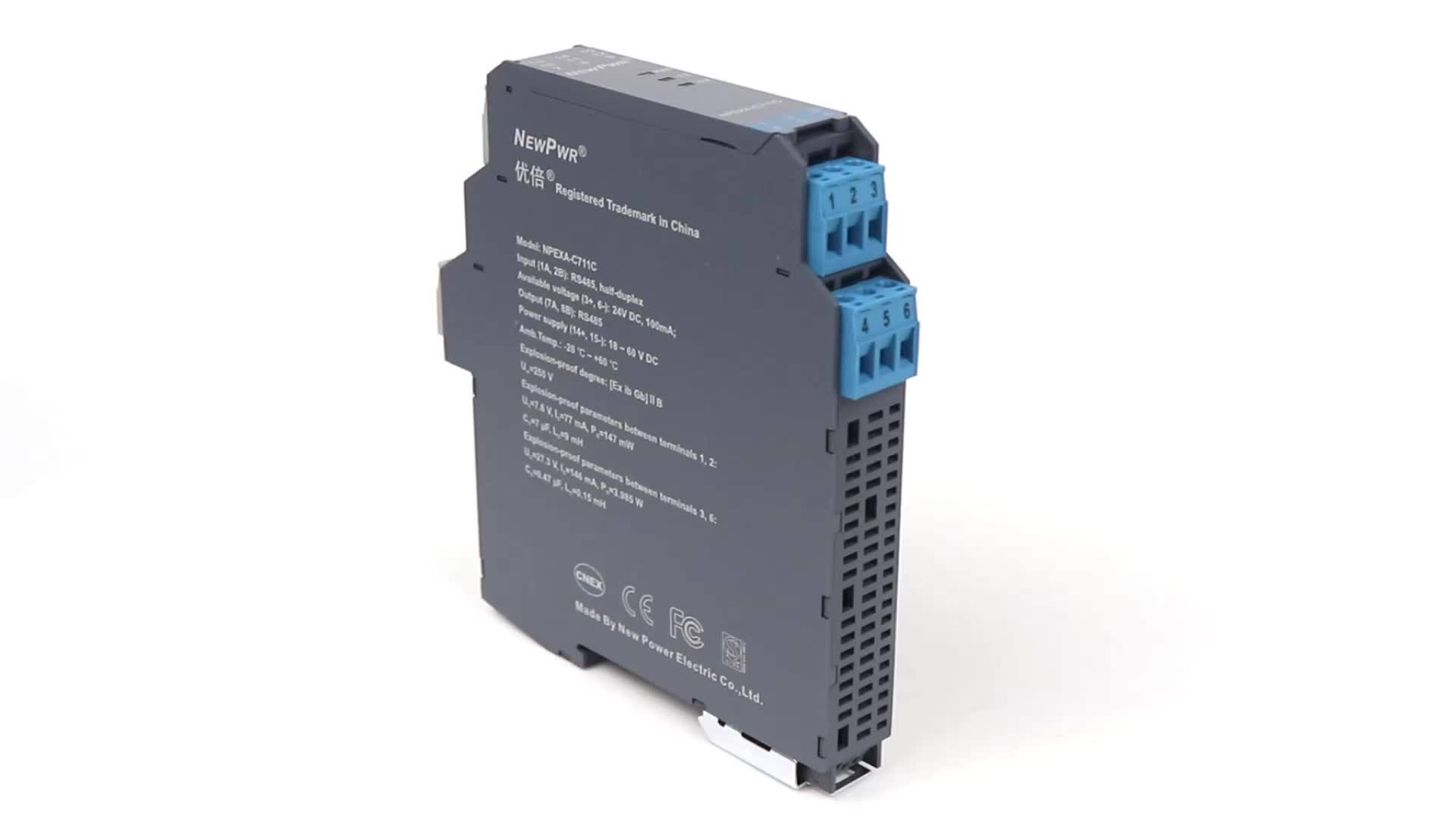 Explosionproof Intrinsic Mtl Isolated Safety Barriers With 35mm Din
