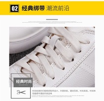2017 white shoes autumn and winter genuine leather white shoes men and women casual shoes sneakers students handsome shoes couples genuine leather shoes
