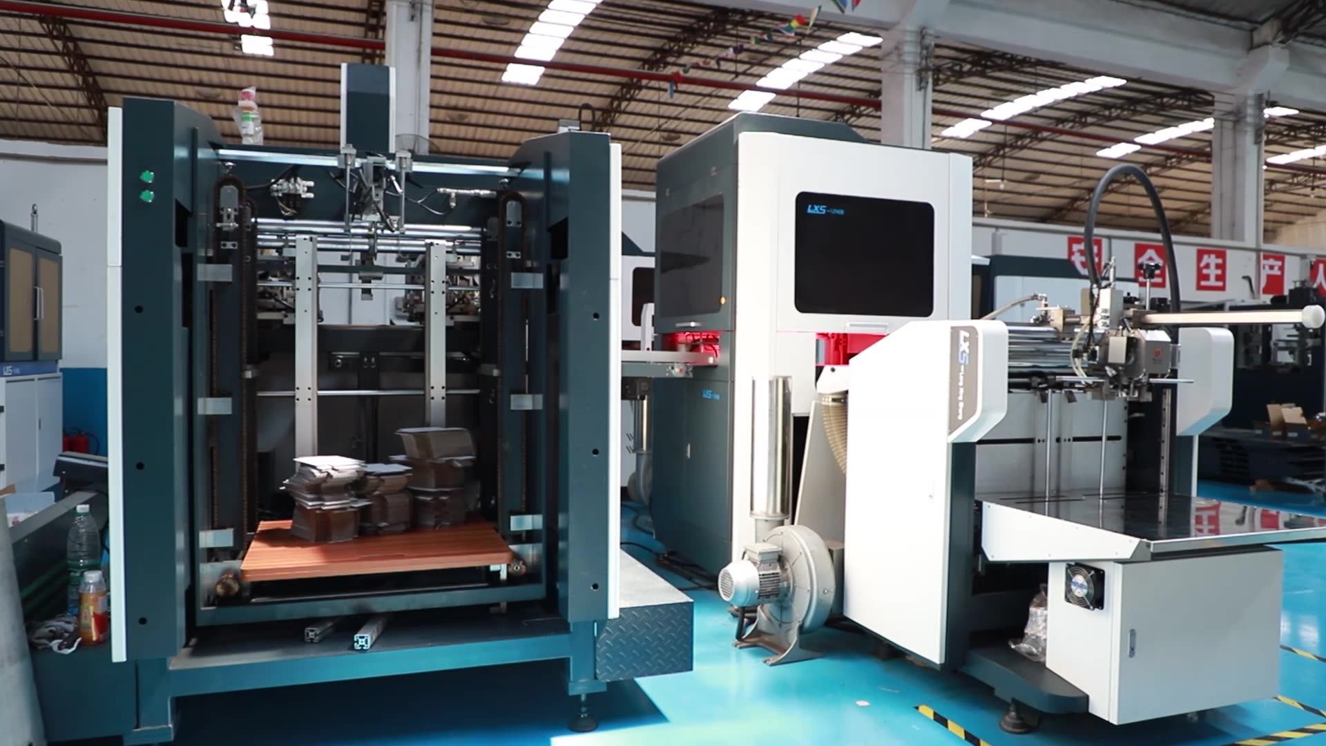 High Speed Automatic Setup Box Making Machine For Gift Cardboard Box