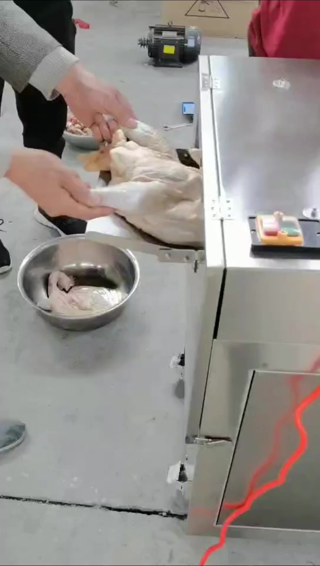 Fresh Chicken Breast Meat Cutting Machine Pork Rind Cutter Poultry Meat