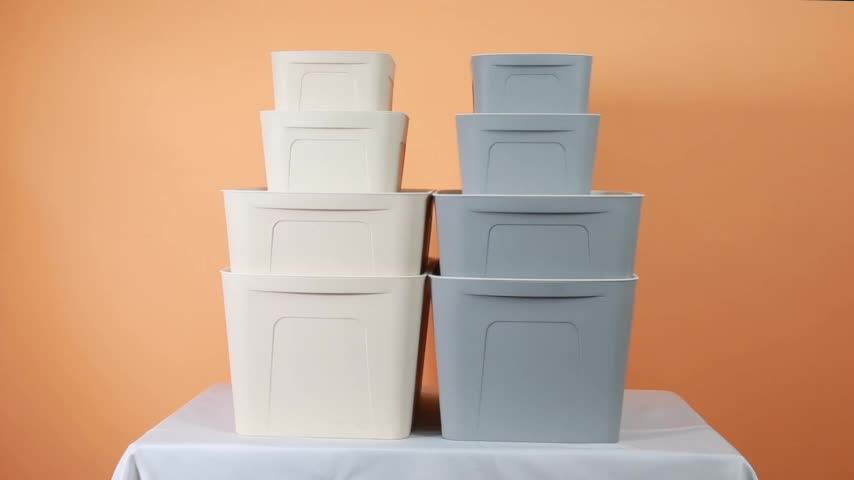 clear stackable storage bins for clothes