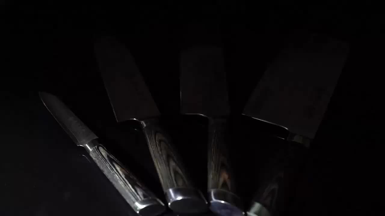 Kitchen Knife Set Professional German High Carbon Steel 4 Pieces