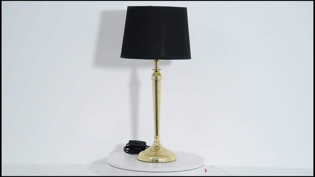 Modern Luxury Gold Bedside Lamps Office Restaurant Table Lamp Metal Led