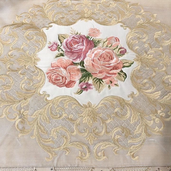 Embroidery Embroidered Sofa Velvet Fabric Price Per Meter For Sofa