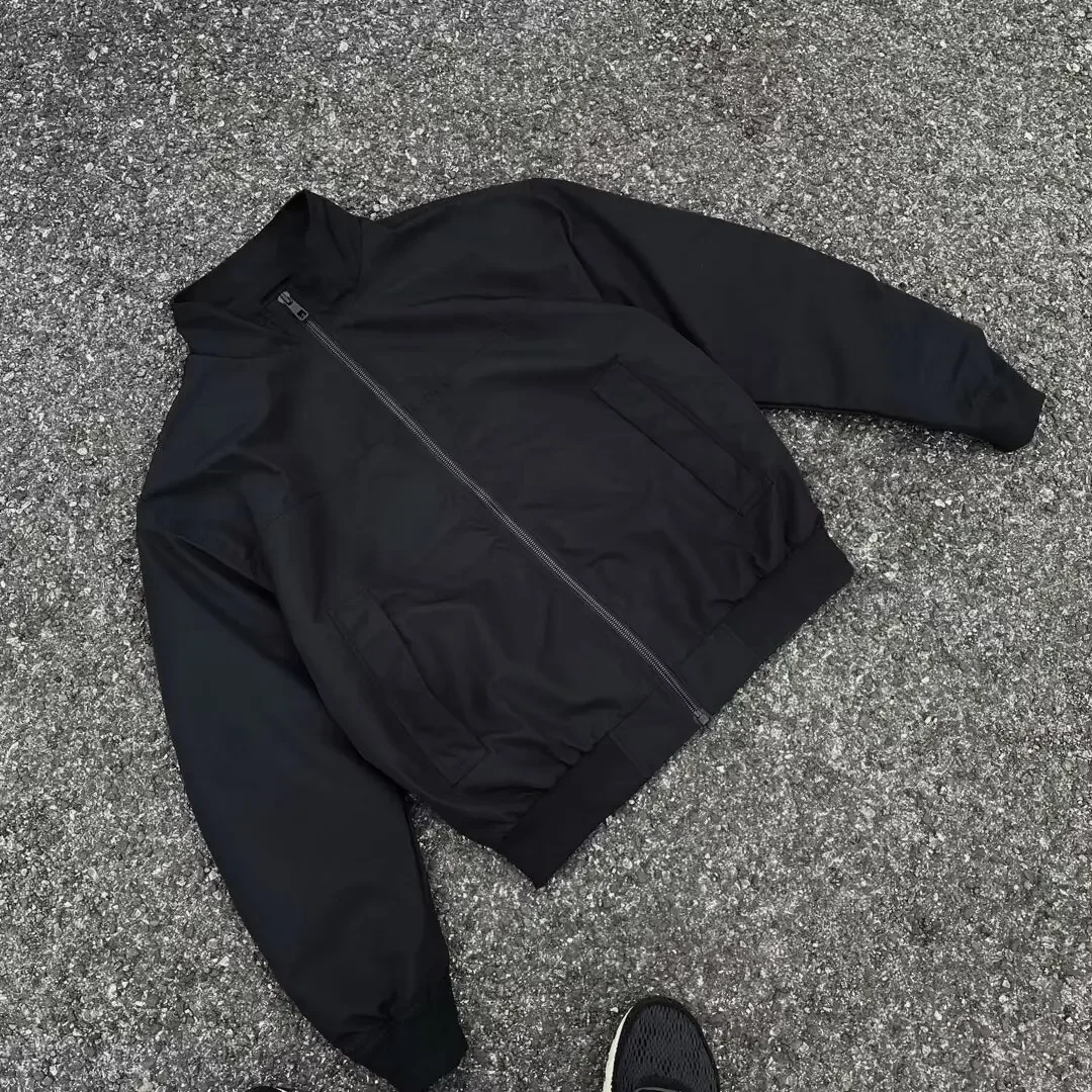 Solid color retro autumn travel jacket