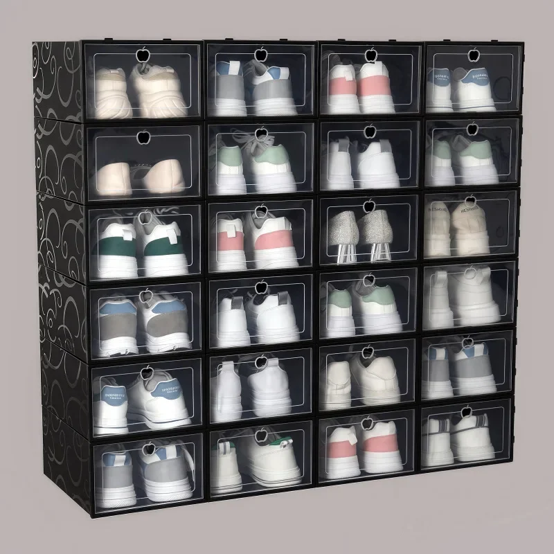 Thickened Shoe Box Storage Box Storage Transparent Plastic Shoe Cabinet Artifact Household Dust-Proof Simple Dormitory Shoe Rack