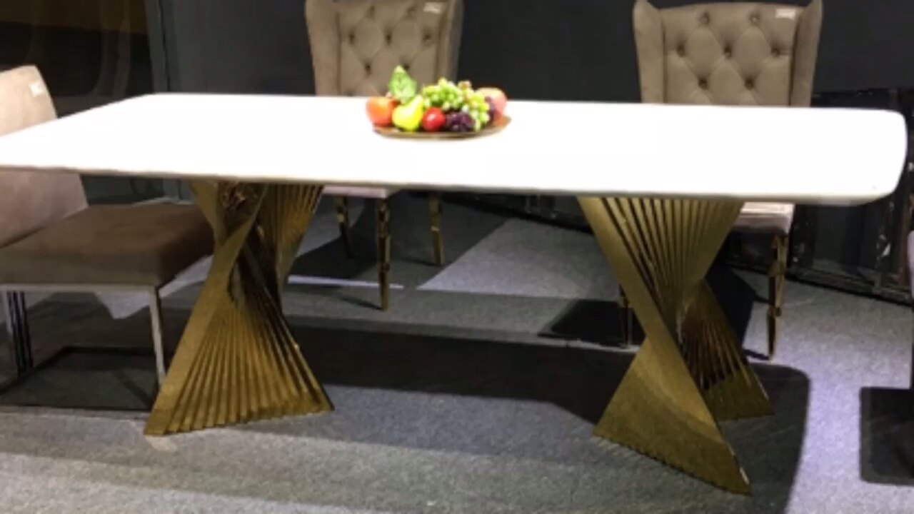 Marble Table Top Replacement Dining Table Modern Stainless Steel Base