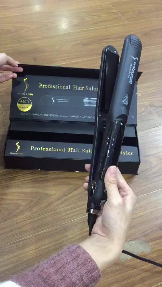 Steam Steampod Ceramic Hair Straightener Parts Flat Iron Free Sample