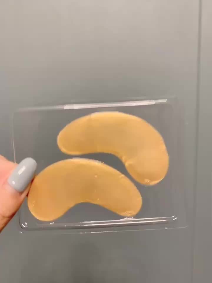 24k Gold Eye Mask Sleeping Wrinkle Remove Mask Removing Puffiness Under