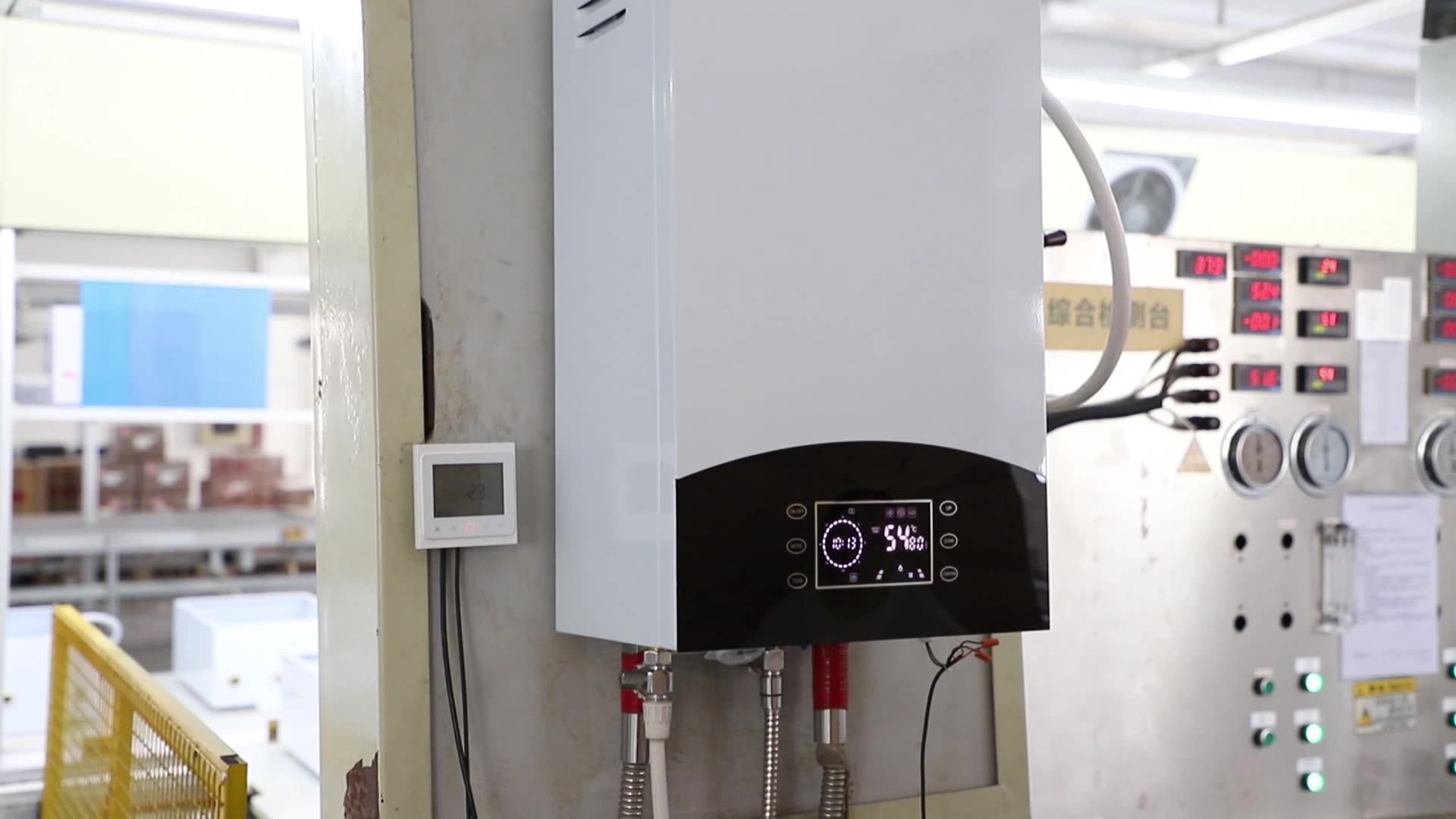 8kw Wall Mounted Slim Floor Heating Systems Boilers For Heating Home Electric Combi Boiler