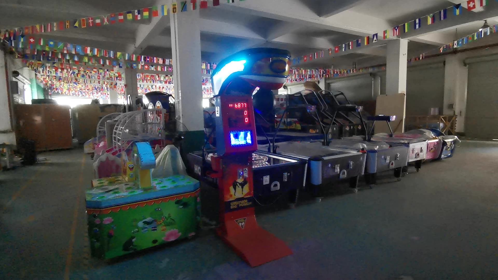 Cgw Indoor Sport Games Coin Operated Punching Bag Arcade Game Boxing