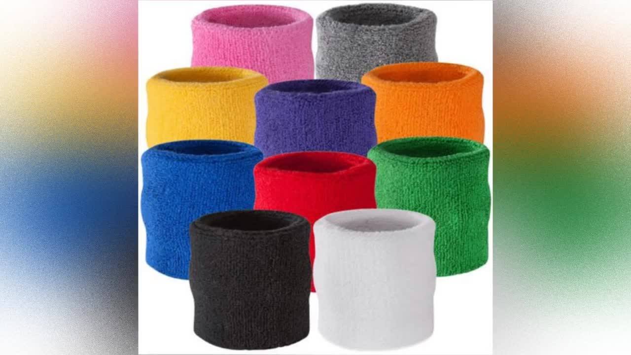 Fashionable Custom Promotional Cotton Embroidered Wristband Terry Sport