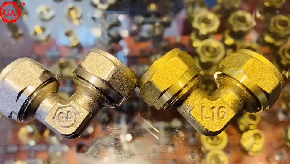 Ga Wholesale Brass Compression Pex Pipe Fittings Pressed Brass Fittings