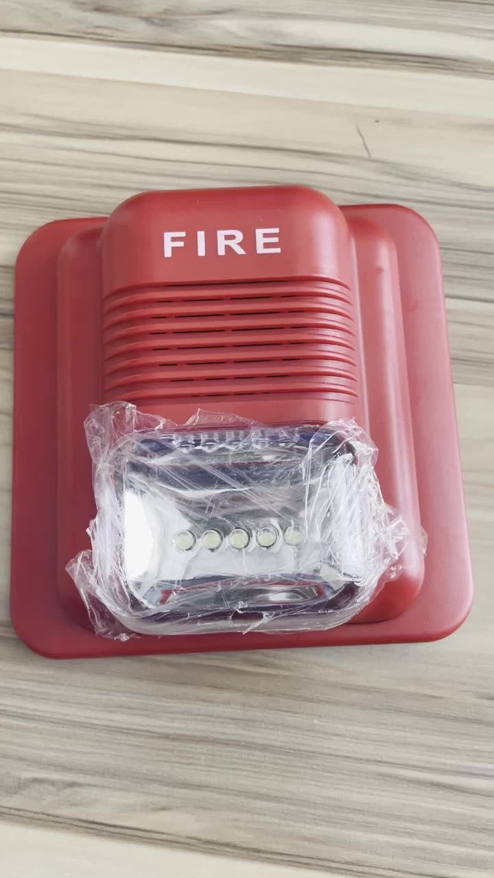 Fire Alarm Sounder Flasher Sounder Light Alarm Strong Strobe Fire Siren