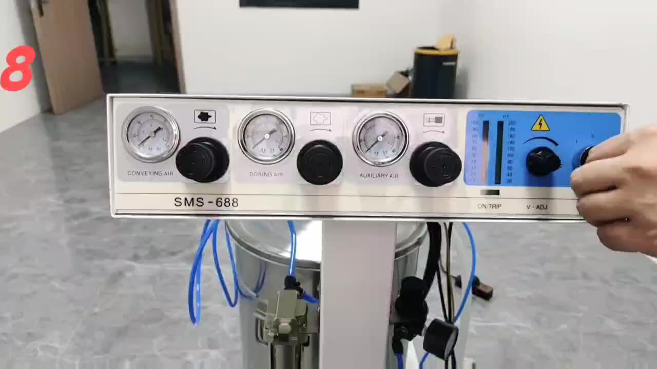 Newest Design Top Quality Portable Small Color Powder Coating Machine