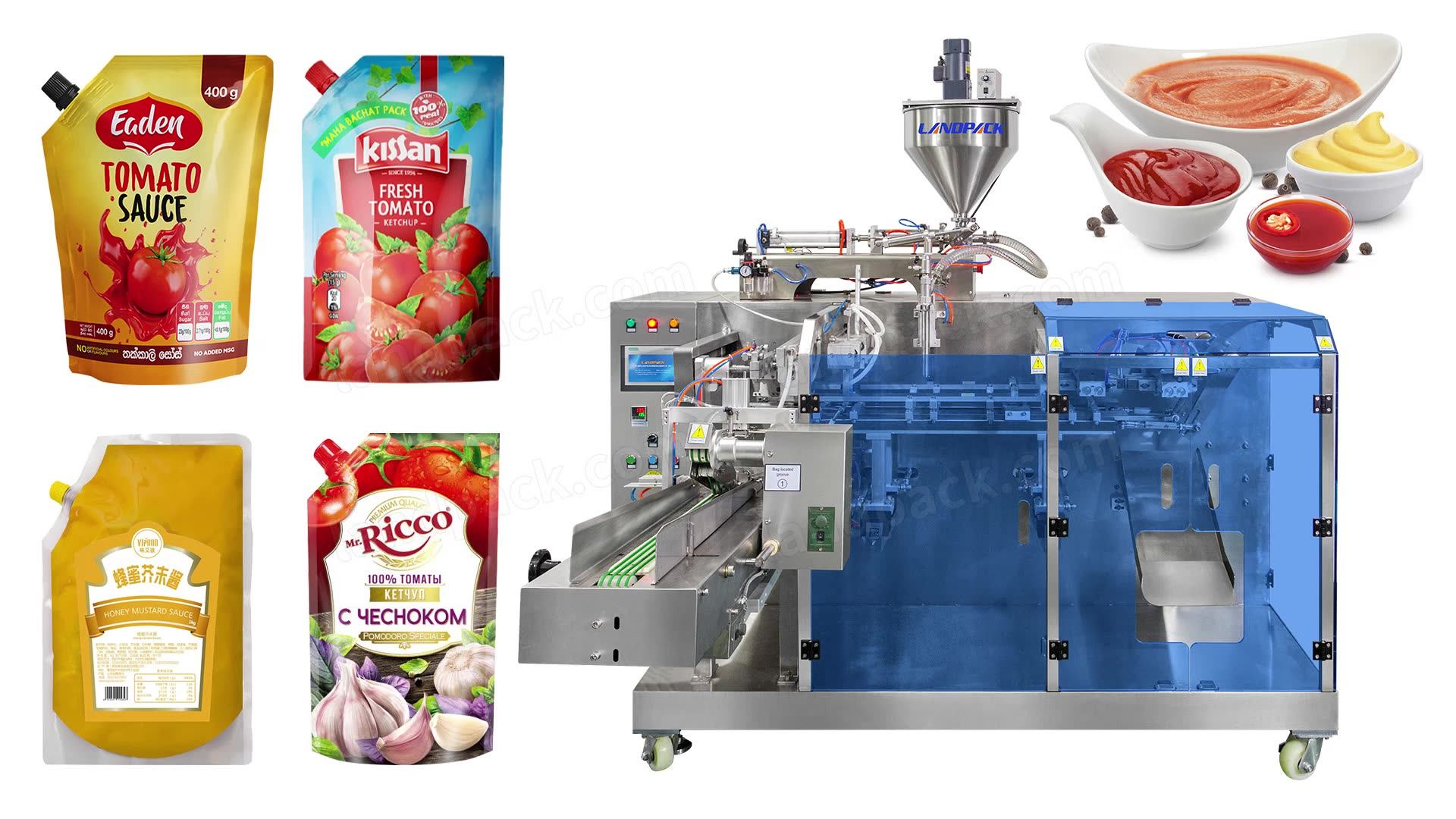 Automatic Beverage Juice Liquid Spout Stand Up Bag Pouch Filler Filling