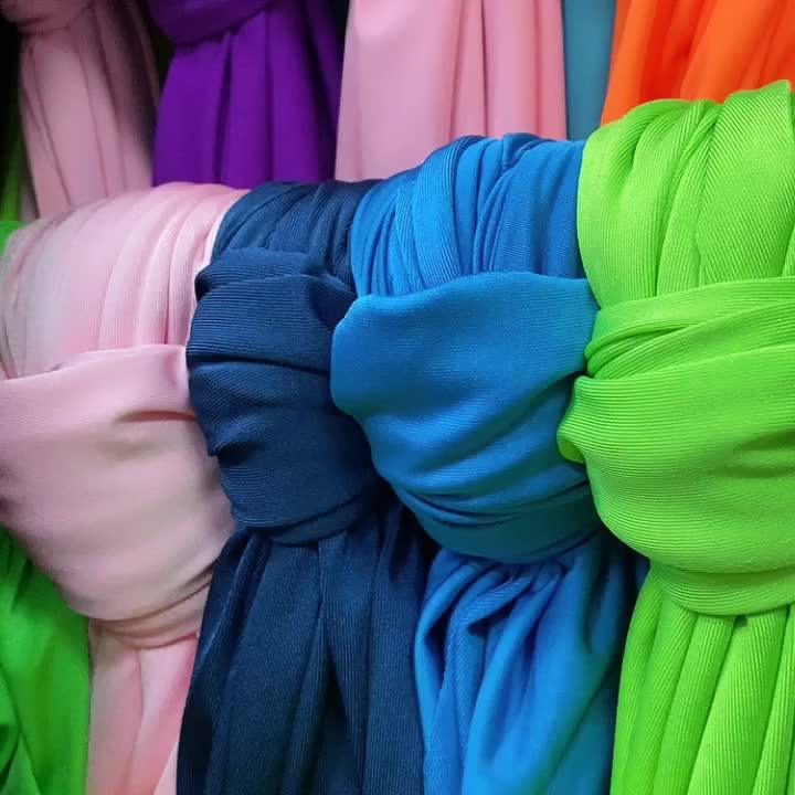 4 Way Stretch Polyester Spandex Elastane Fabric For Swim Wear Matt