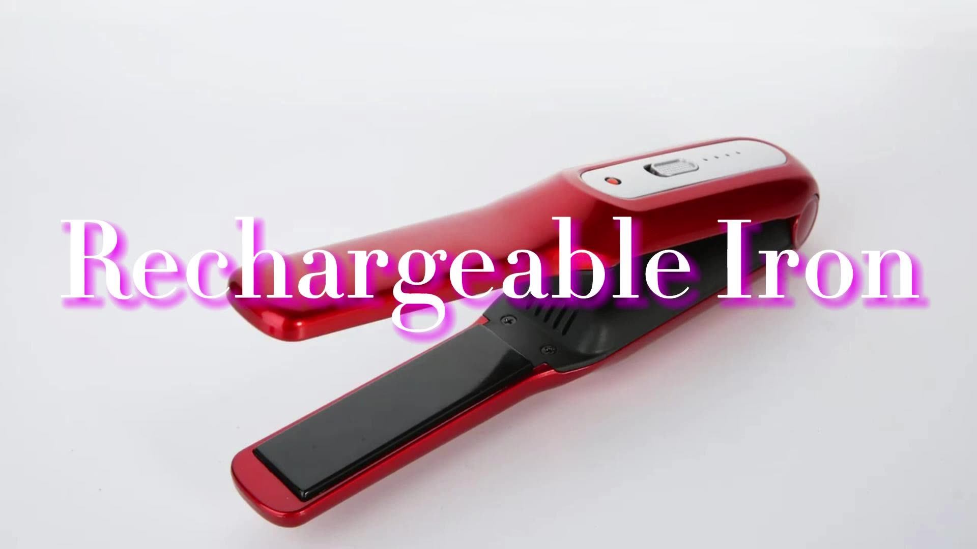 2023 Hana New Product Rechargeable Cordless Wireless Hair Straightener