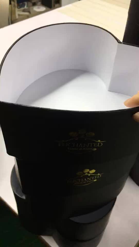 Custom Waterproof Paper Flower Box/round Packaging Box With Lid Buy